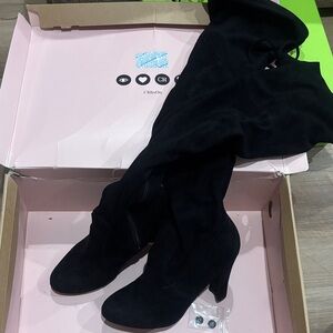 Charlotte Russe Elegant Black Heeled Boots